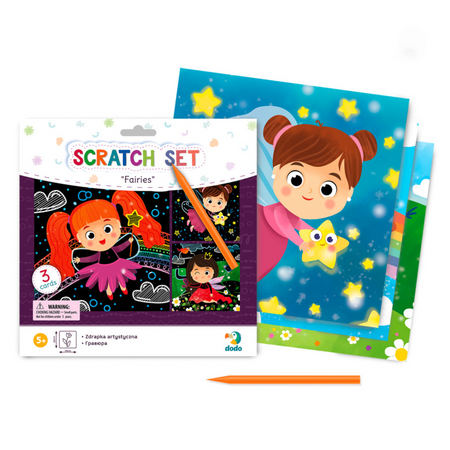 ZDRAPKA ARTYSTYCZNA ”WRÓŻKI” MALOWANIE METODĄ SCRATCH DLA NAJMŁODSZYCH