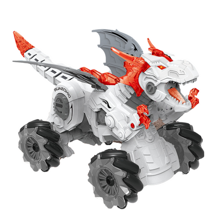 DINOZAUR SMOK ZDALNIE STEROWANY ŚWIATŁO DŻWIĘK RYCZY JEŻDZI PARA DYM DUŻY