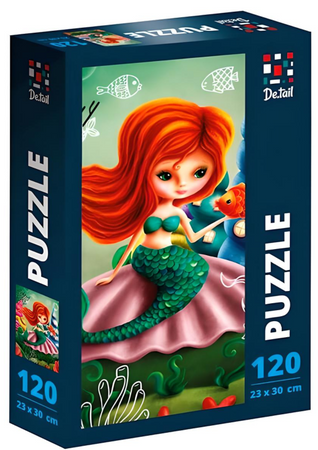 Puzzle Mała Syrenka Układanka Dla Dorosłych Dzieci 120 Elementów Plakat DT100-09