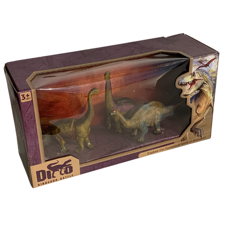Zestaw Dinozaurów 3 Figurki Realistyczne Detale Kompaktowe Rozmiary