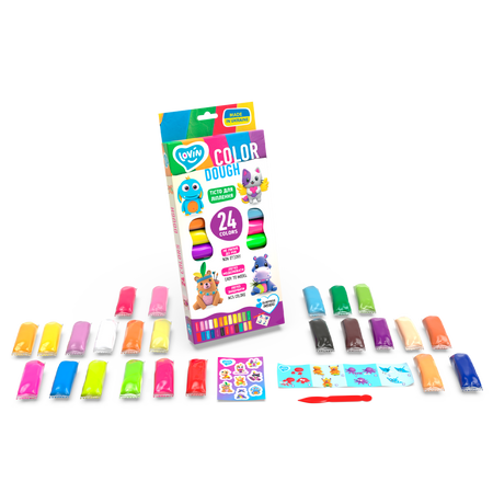 Zestaw Do Tworzenia Modelowania Plastelina Ciastolina 24 Kolory Dla Dzieci 41184
