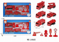Zestaw metalowych samochodów LH665