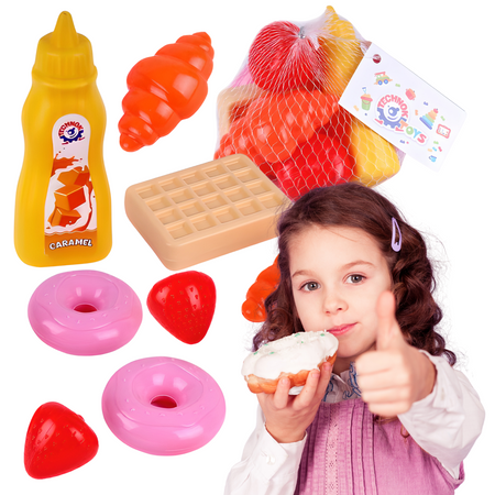Zestaw Słodkich Produktów Spożywczych Urocze Desery Plastikowe Słodkości 8744