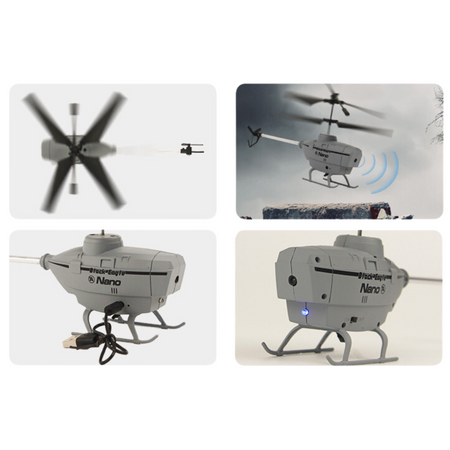 Helikopter Zdalnie Sterowany Technologia Żyroskopu Unikanie Przeszkód Pilot