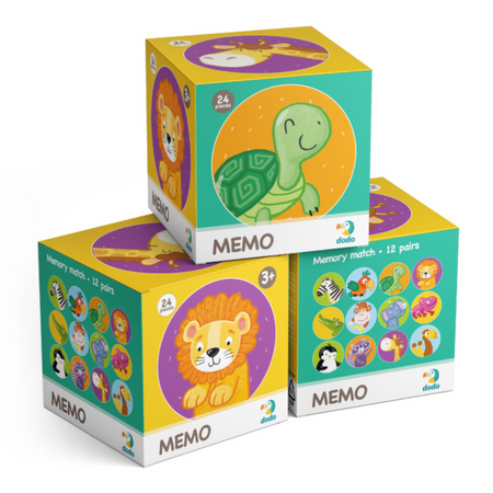 GRA MEMO MINI DZIKIE ZWIERZĘTA 24 el