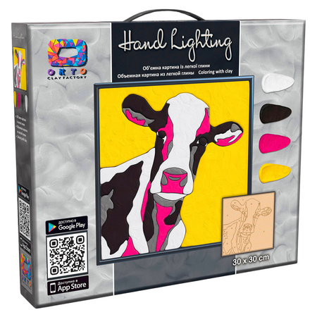 Krowa Kolorowy Obraz Do Samodzielnego Wykonania z Plasteliny + Akcesoria 70083