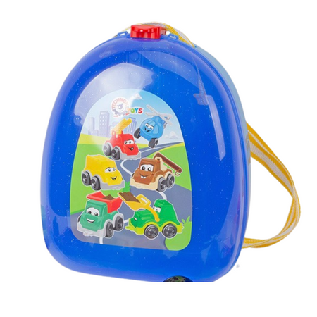 Zestaw Samochodów Autka Plecak 9253