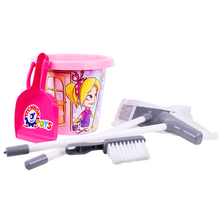 ZESTAW DO SPRZĄTANIA WIADERKO MIOTŁA MOP ZMIOTKA SZUFELKA DLA DZIECI 5835
