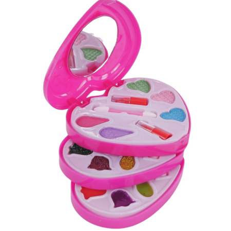 Zestaw Kosmetyków Do Malowania Makijażu Serduszko Cienie Do Powiek Szminka