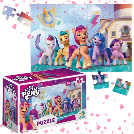 PUZZLE MINI MY LITTLE PONY KOLOROWA UKŁADANKA 35 ELEMENTÓW DLA NAJMŁODSZYCH