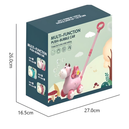 Pchacz Pchanka Na Kiju Urocza Krowa Maszyna Do Robienia Baniek Mydlanych