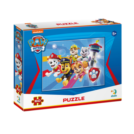 Puzzle Psi Patrol 60 Elementów Do Ułożenia Dla Dzieci Kolorowa Układanka