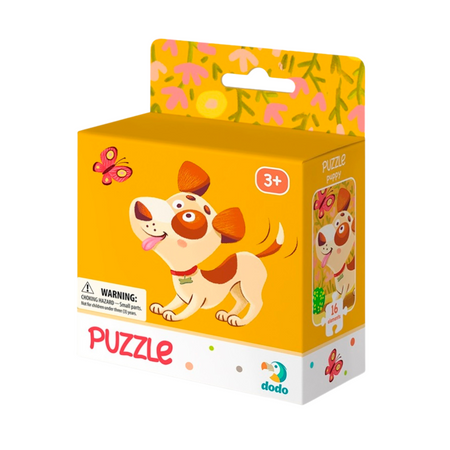 Puzzle "Piesek" 16 Elementów Układanka Dla Dzieci Edukacyjna Zestaw Pies 300111