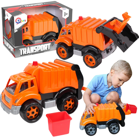 POJAZD ŚMIECIARKA ZESTAW KOSZE NA ŚMIECI RUCHOMA POKRYWA KONTENER 5422