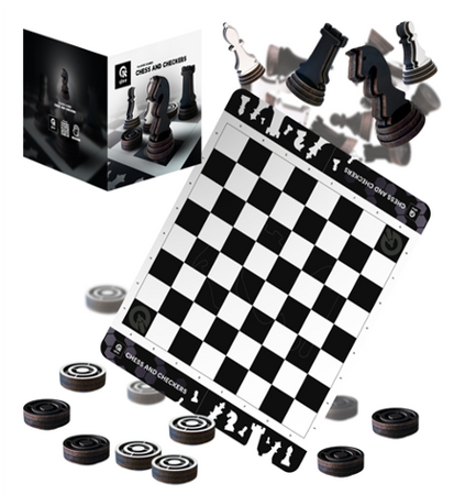 QB701-005 CLASSIC GAMES CHESS AND CHECKERS