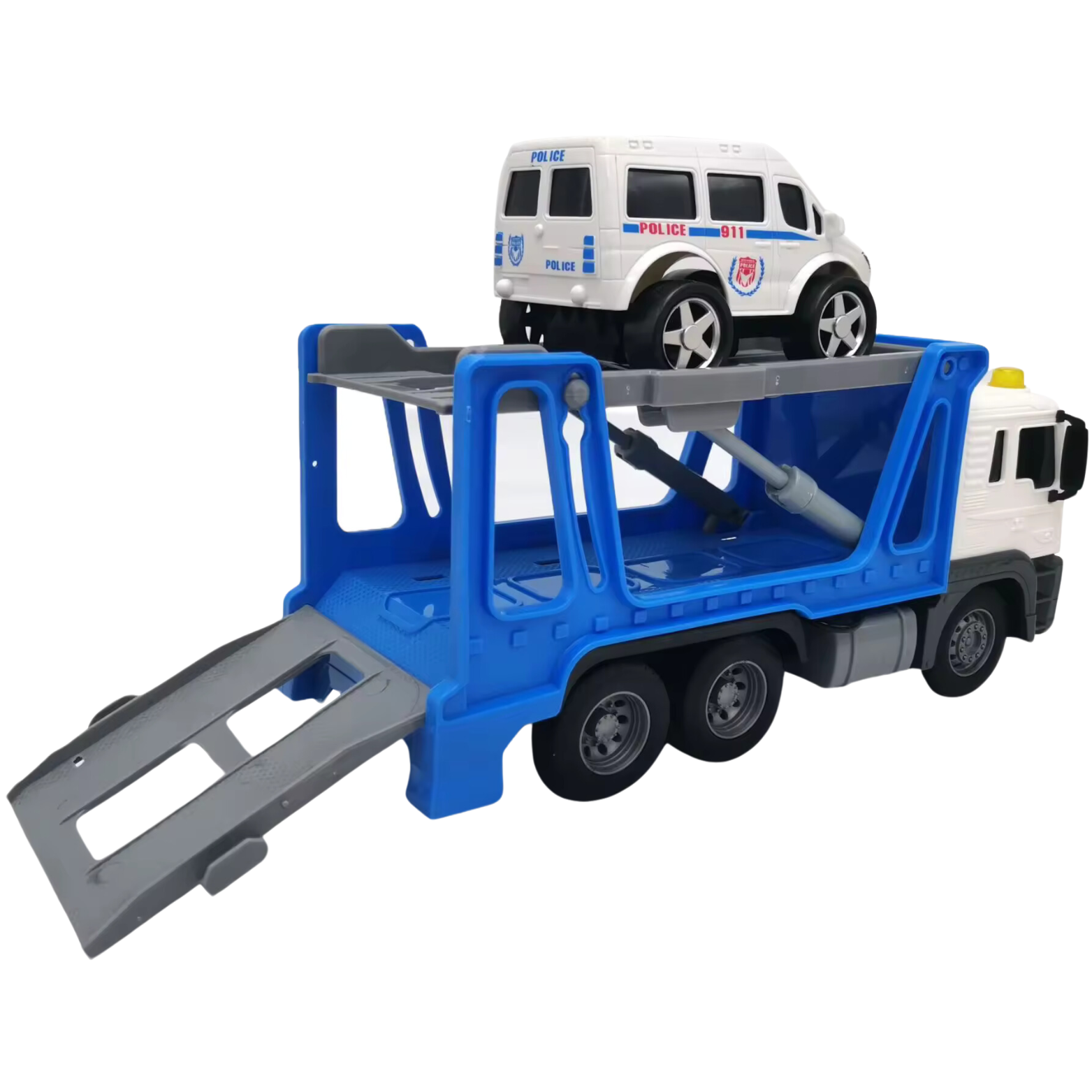 Interaktywna Ciężarówka Z Hakiem I Lawetą Światła Dźwięki Ruchome Elementy