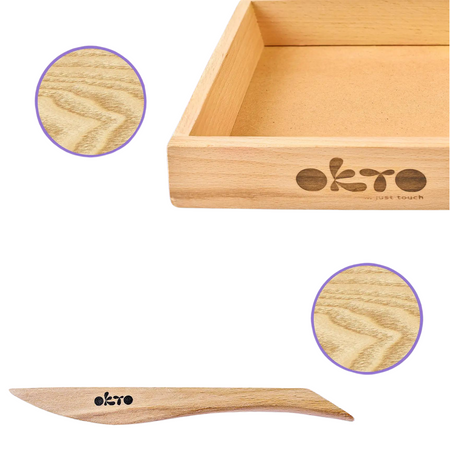 OKTO ZESTAW KREATYWNY ZRÓB WŁASNE KWIATY KWIETNIK "ROMANS" DIY CIASTOLINA 10014