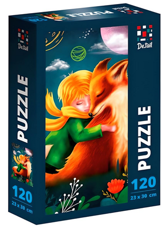 Puzzle Chłopiec i Lis Układanka Dla Dorosłych Dzieci 120 Elementów Plakat DT100-10