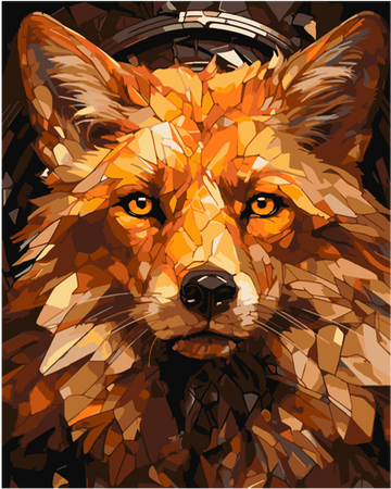 Malowanie po numerach 40*50 "Red fox"