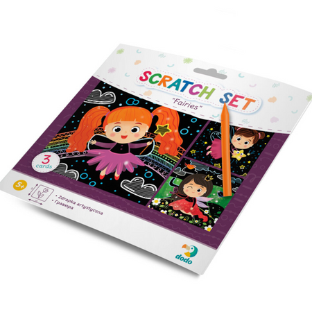 ZDRAPKA ARTYSTYCZNA ”WRÓŻKI” MALOWANIE METODĄ SCRATCH DLA NAJMŁODSZYCH