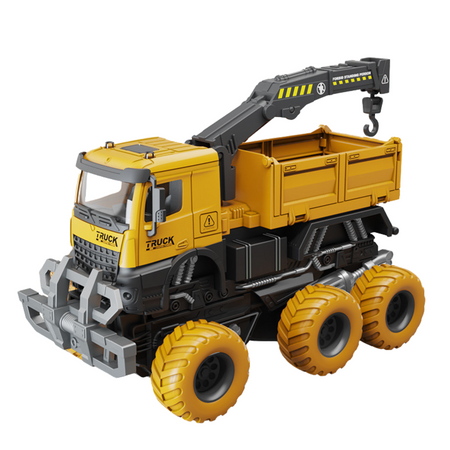 Pojazd Budowalny Wywrotka Ciężarówka Wielofunkcyjna 6 -Kołowiec Ruchomy Hak