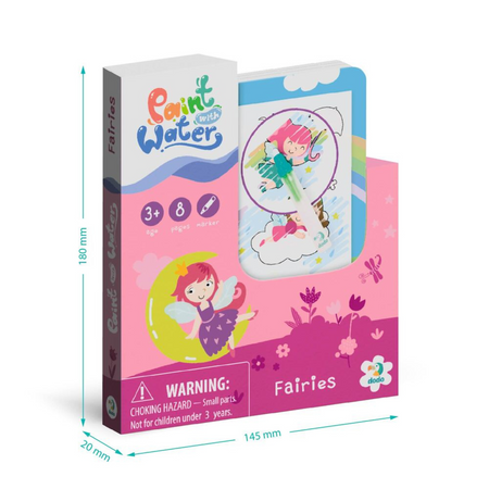 MALOWANIE MARKEREM WODNYM KOLOROWANKA "WRÓŻKI" ZESTAW DLA NAJMŁODSZYCH 300312