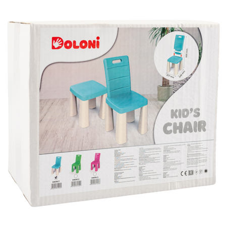 Krzesełko dziecięce 3w1 Różowe Wielofunkcyjne Taborecik Mini Stolik Lekki 0469/3