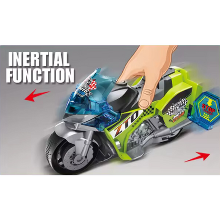 Autentyczny Motocykl Policyjny 1:16 Dla Dzieci Efekty Świetlne I Dźwiękowe