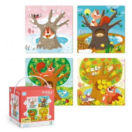 PUZZLE 4w1 CZTERY PORY ROKU