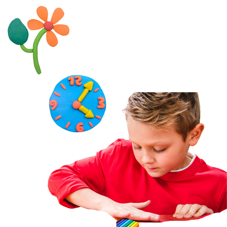 Plastelina Ciastolina Zestaw Do Tworzenia Modelowania 9 Kolorów Dla Dzieci 70136