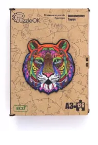 PUZZLE DREWNIANE UKŁADANKA MAJESTATYCZNY TYGRYS PuA3-02968