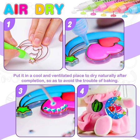 Zestaw Kreatywny Do Robienia Biżuterii Szablony 5D Zawieszki Na Okno Duże