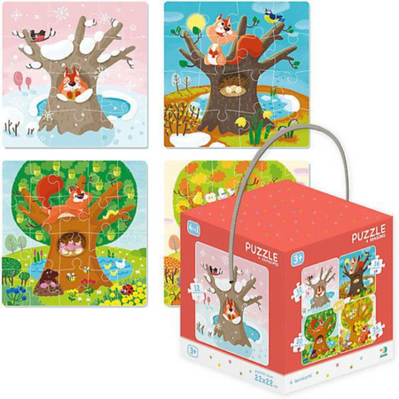PUZZLE 4w1 CZTERY PORY ROKU