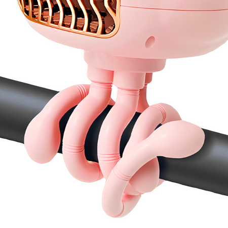 Przenośny Wentylator Wiatraczek 3 Tryby Wielofunkcyjny Do Wózka Na Biurko