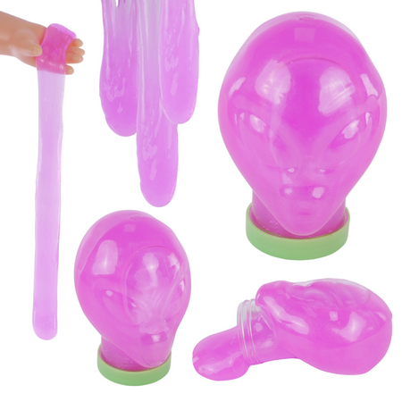 Masa Slime Plastyczna UFO Kosmita Glutek Rozciągliwy Elastyczny Drobinki 80175