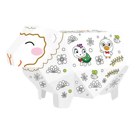 ZESTAW ARTYSTYCZNY OWIECZKA DO SKŁADANIA MALOWANIA KOLOROWANIA TEKTUROWA