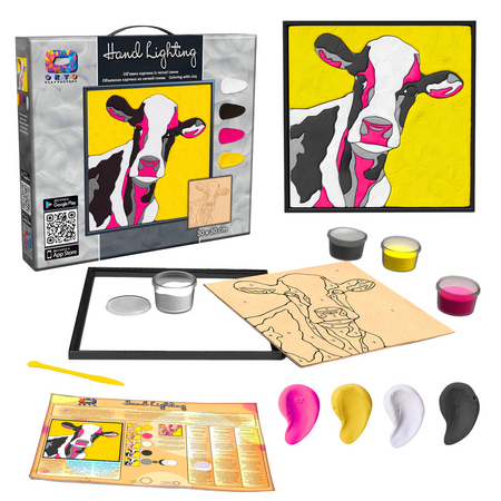 Krowa Kolorowy Obraz Do Samodzielnego Wykonania z Plasteliny + Akcesoria 70083