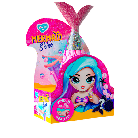 Zestaw Bransoletka Zawieszki Koraliki Slime Glutek Plastyczny Syrenka 250ml 80130