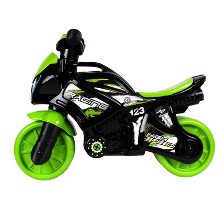 MOTOCYKL JEŹDZIK ROWEREK BIEGOWY EFEKTY DŹWIĘKOWE SZEROKIE KOŁA NAKLEJKI 6474