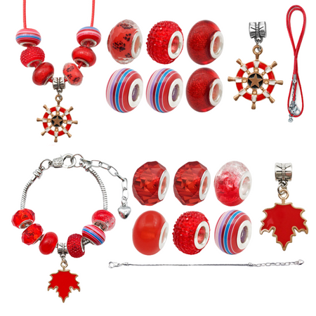 Zestaw Do Robienia Bransoletek Naszyjników Kreatywny Dla Dzieci Charms DIY