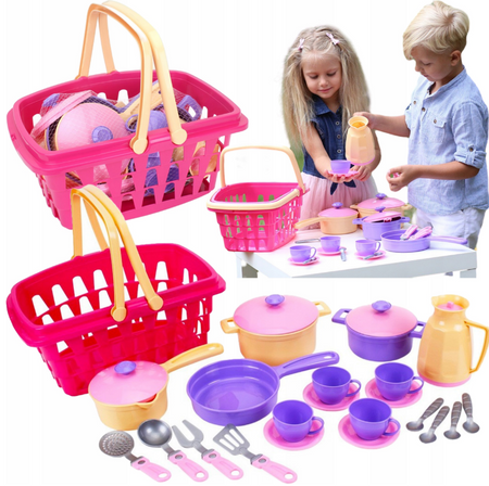 Zestaw kuchenny w koszyku 4449