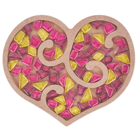 Zestaw Kreatywny Mozaika W Kształcie Serca Do Zawieszenia Mega Akcesoria MA2005