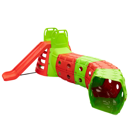 Duża Zjeżdżalnia z tunelem XXL czerwono/zólta 01470/3