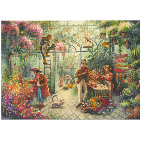 Puzzle "Kwiaciarnia" 300 Elementów Układanka Zestaw Dla Dzieci I Dorosłych 300590