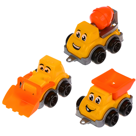 Pojazdy Budowlane Mini Zestaw 3 Samochodzików Urocze Buźki Plac Budowy 6160