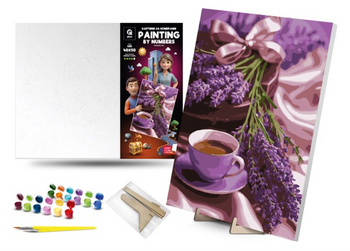 QB900-046 Set for painting by numbers "Lavender co