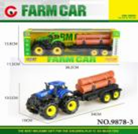 Traktor Rolniczy Ciągnik Maszyna Odczepiana Przyczepka Drewno Pojazd