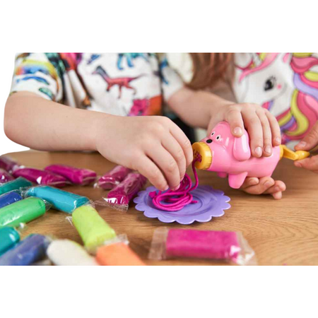 Bogaty Zestaw Kolorowej Ciastoliny Makaron Akcesoria Foremki Kuchnia Piesek 41138