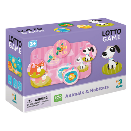 Gra Edukacyjna Bingo - Zwierzęta Zestaw Karty Żetony Świat Zwierząt 300196