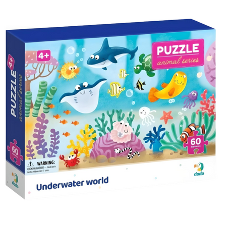 PUZZLE PODWODNY ŚWIAT 60 ELEMENTÓW